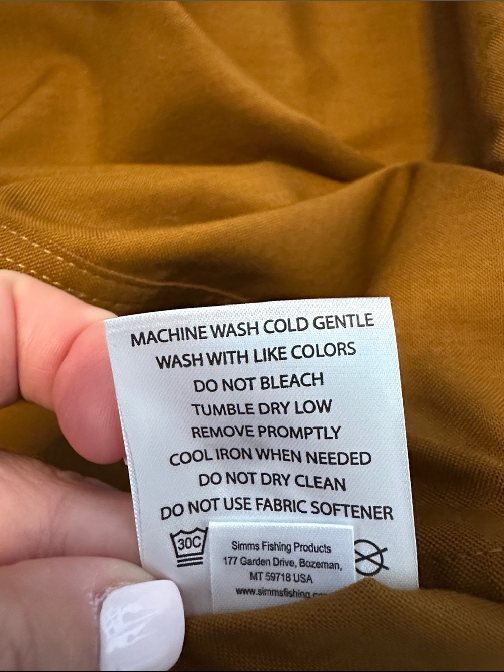 Simms Short Sleeve Button-Up Shirt in Brown. NWOT! - Picture 8 of 10